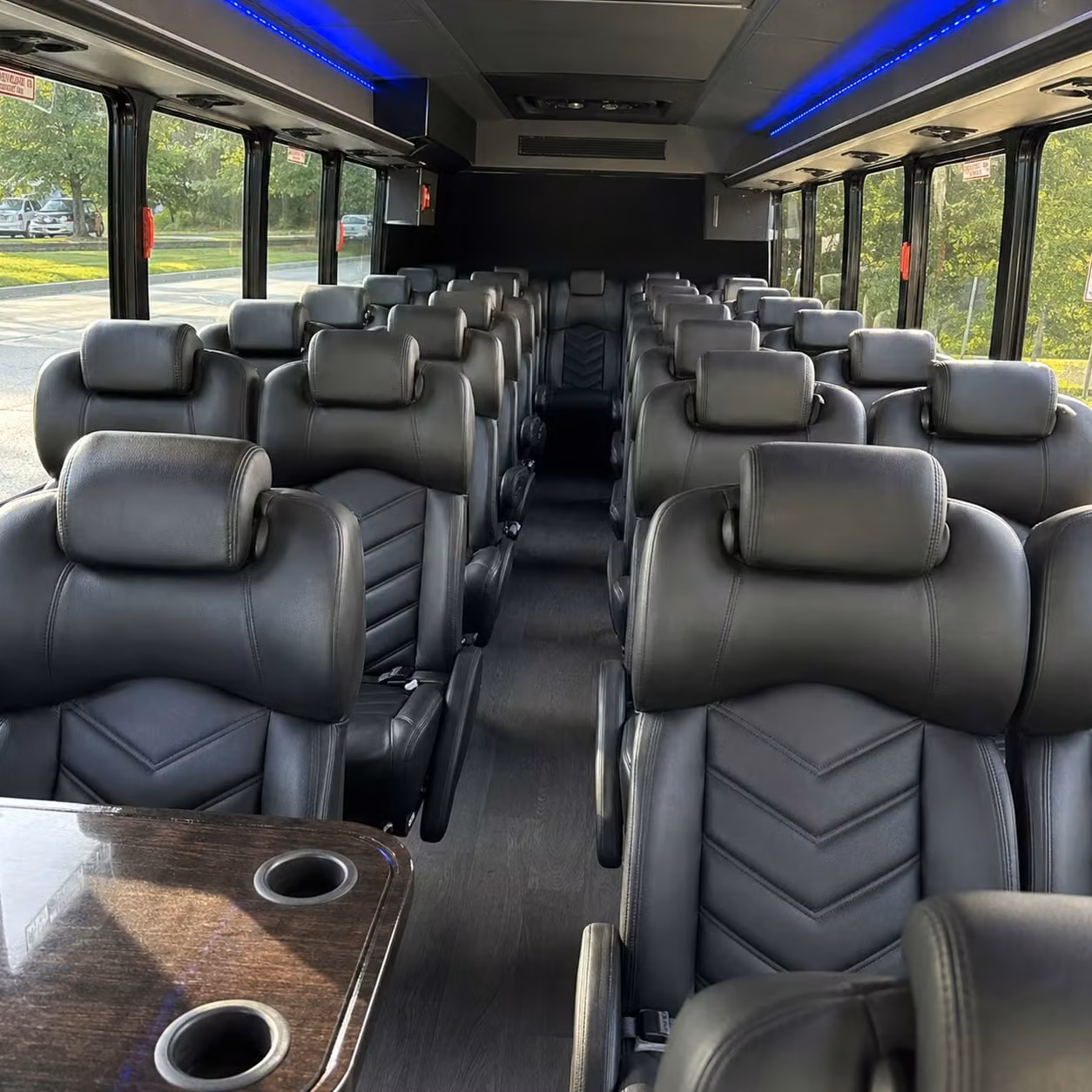25 passenger minibus inside