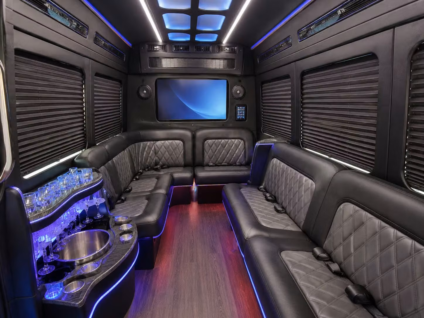 fairfield charter bus interior