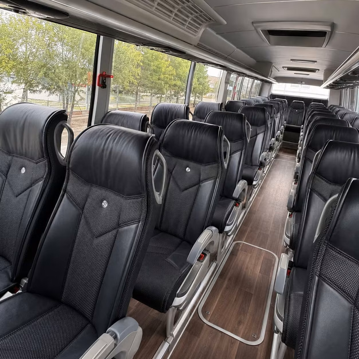 fairfield charter bus rental interior