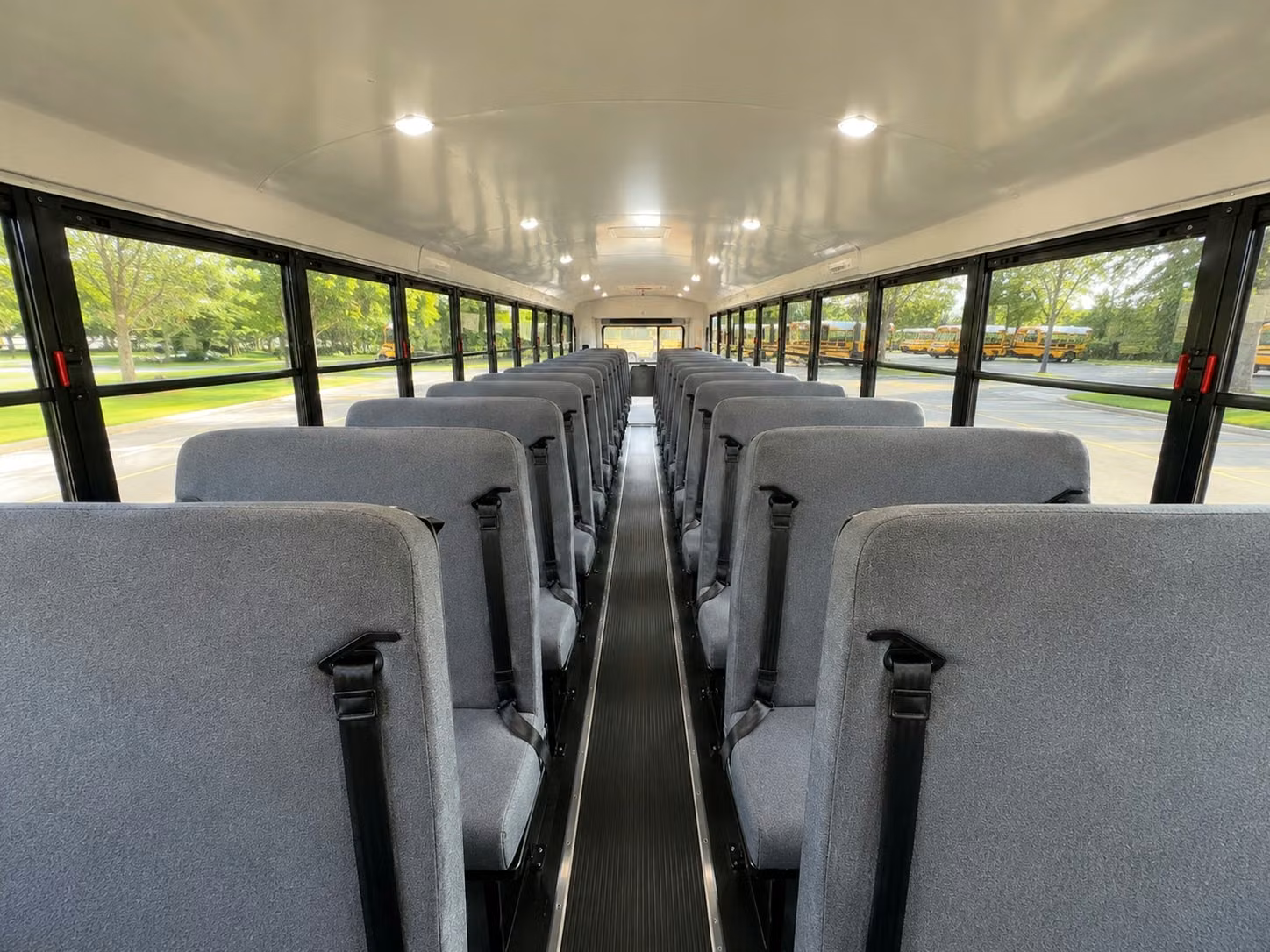school bus inside