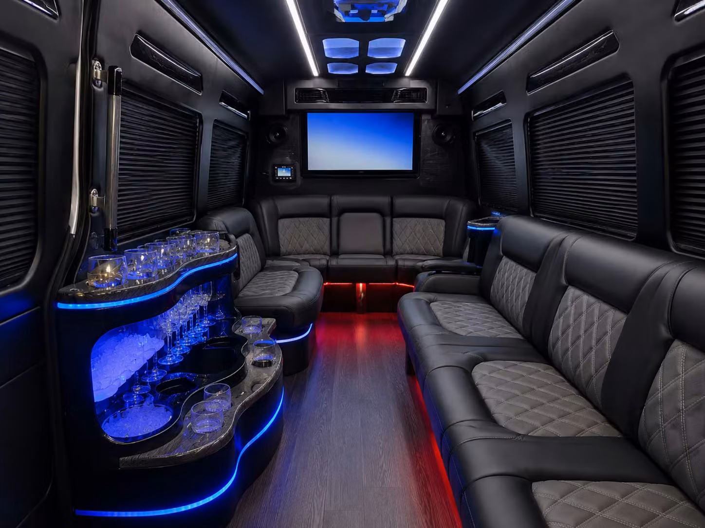 sprinter vans and limo vans for intimate fairfield prom groups